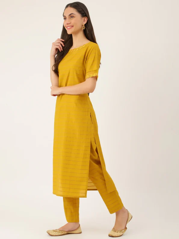 KAYNAAT MUSTARD LIVA SUIT